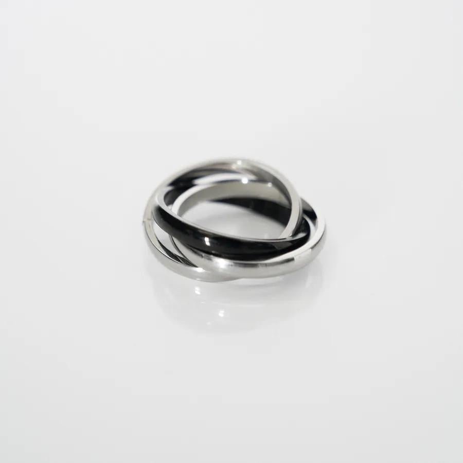 316L Triple Surgical Steel Ring / 2色 - WHATEVER