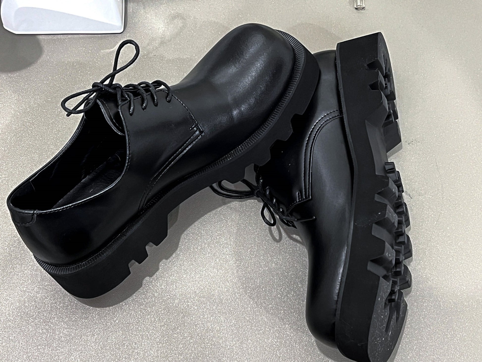 【增高4cm】韓國 牛皮 增高 厚底 德比 皮鞋 - WHATEVER