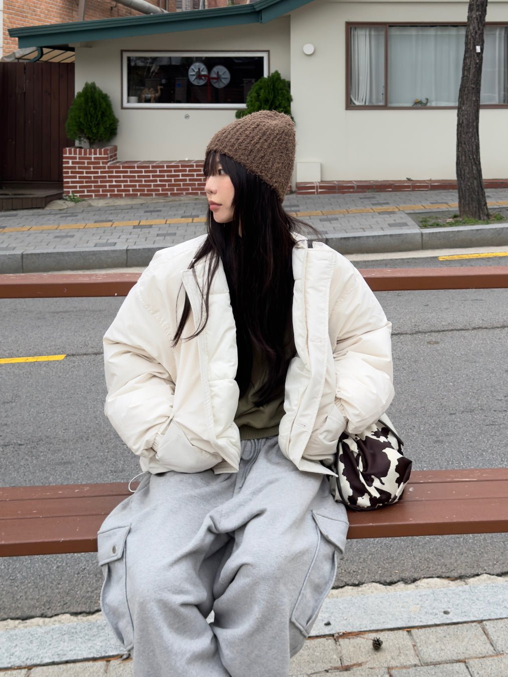 毛絨 立體針織 修飾臉型 保暖 毛帽 / 5色 - WHATEVER