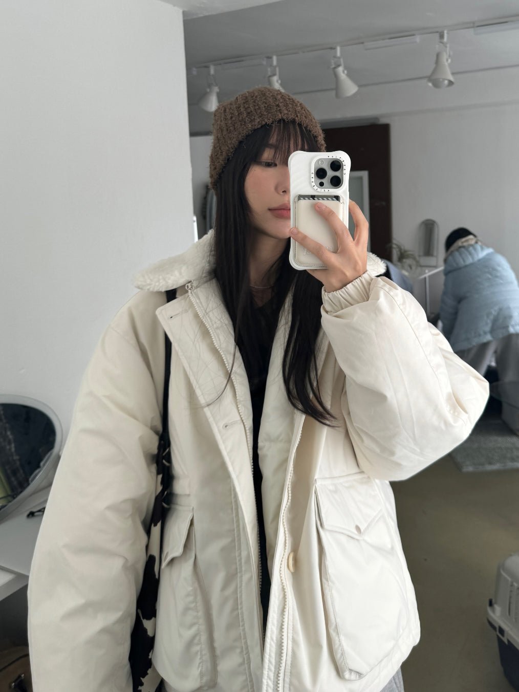 毛絨 立體針織 修飾臉型 保暖 毛帽 / 5色 - WHATEVER