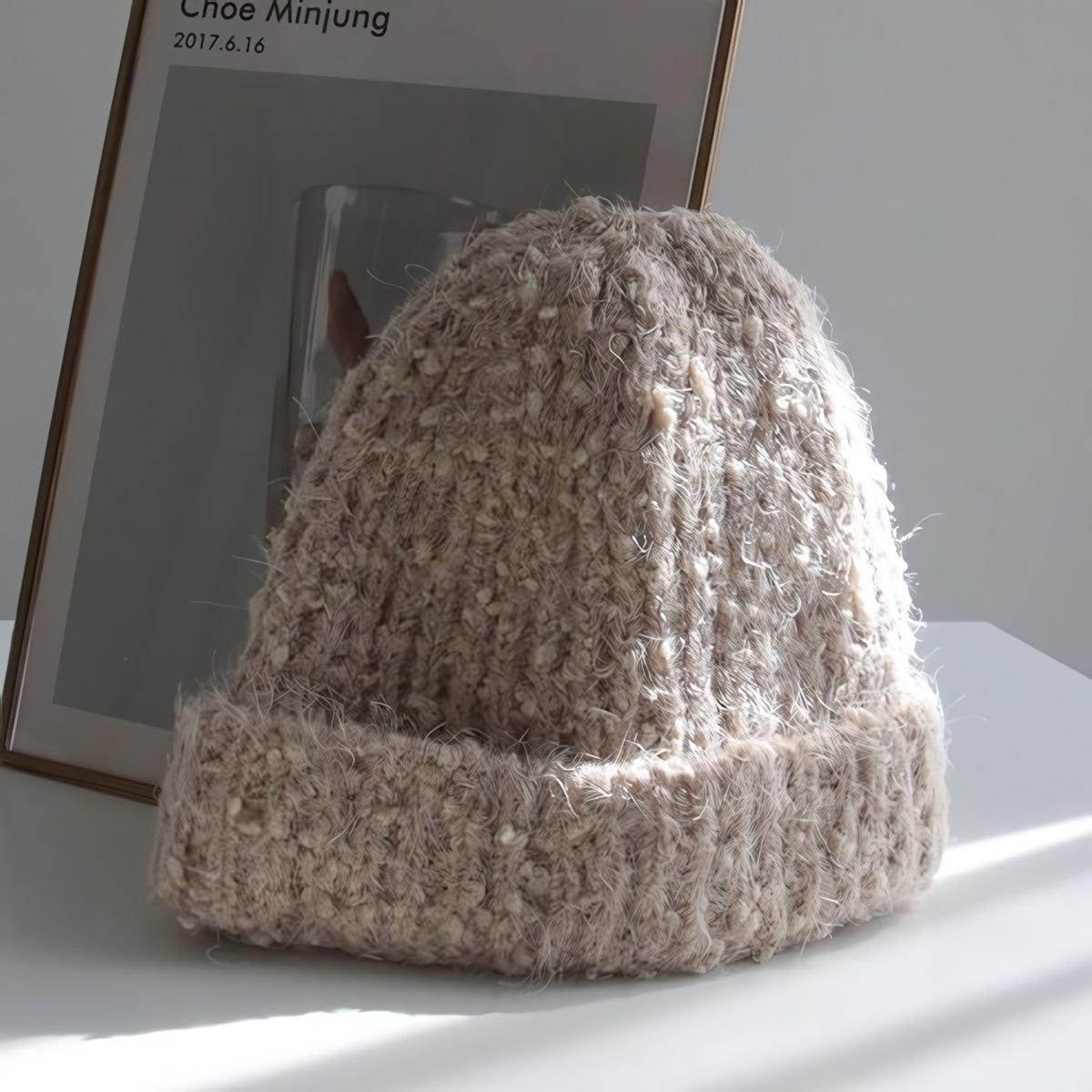 毛絨 立體針織 修飾臉型 保暖 毛帽 / 5色 - WHATEVER STUDIO