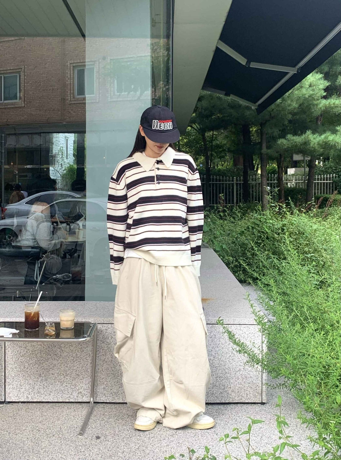 側口袋 抽繩 工裝 寬鬆 長褲 / 6色 - WHATEVER