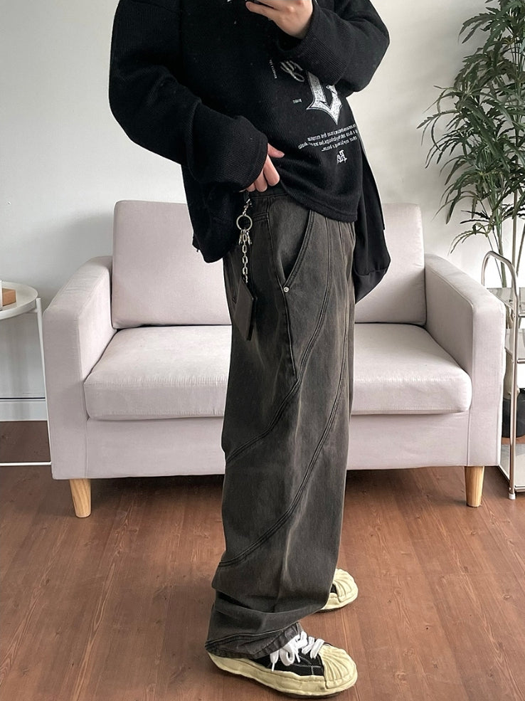 復古 皮革 鑰匙圈 吊飾 卡夾 / 2色