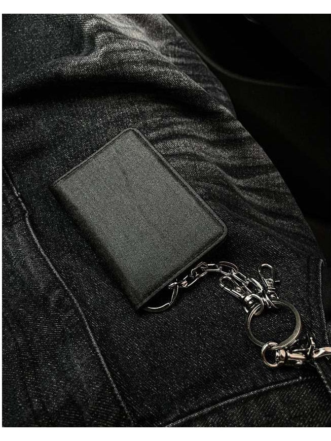 復古 皮革 鑰匙圈 吊飾 卡夾 / 2色