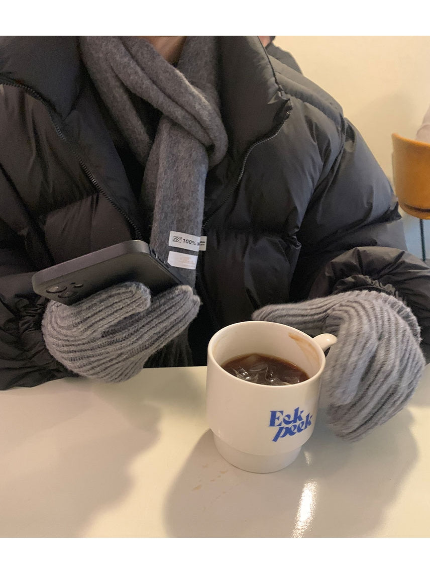 雲朵感 保暖 可觸控 針織手套 / 10色