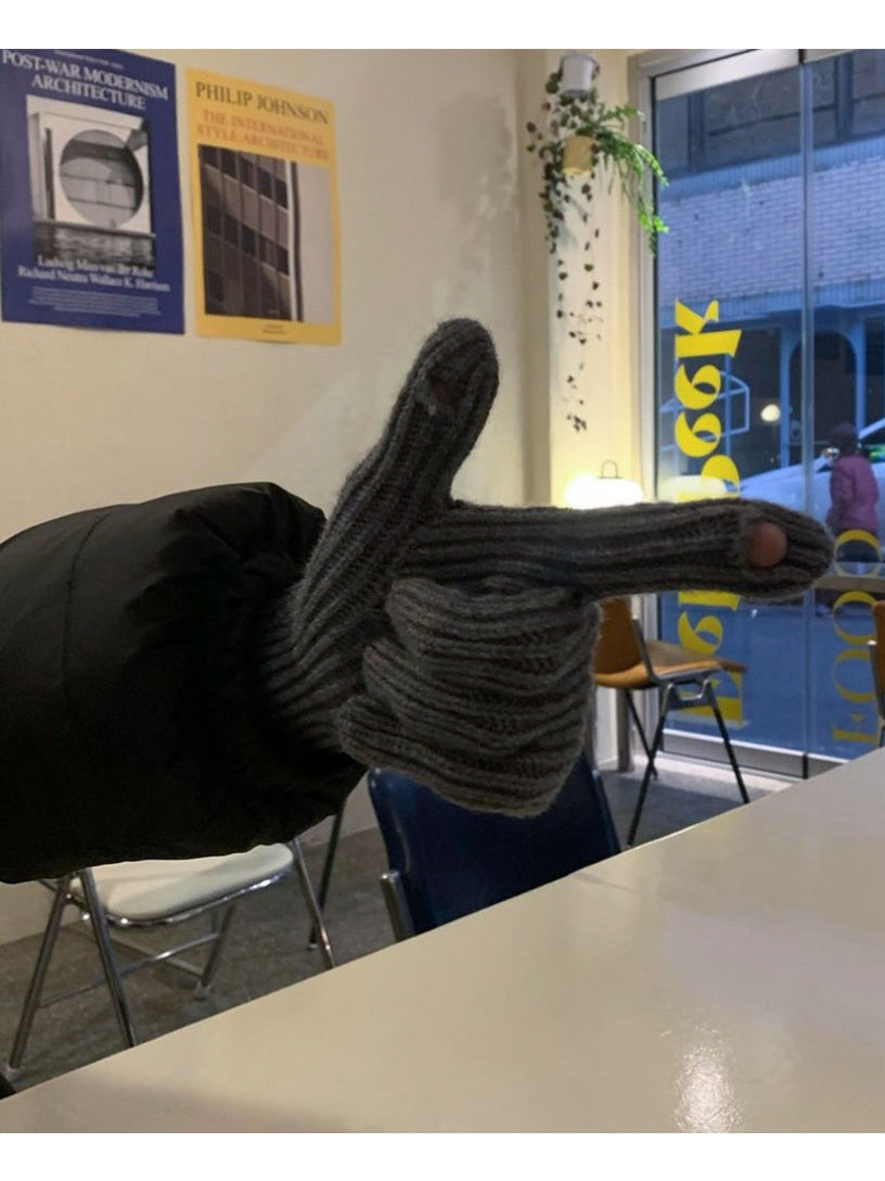 雲朵感 保暖 可觸控 針織手套 / 10色