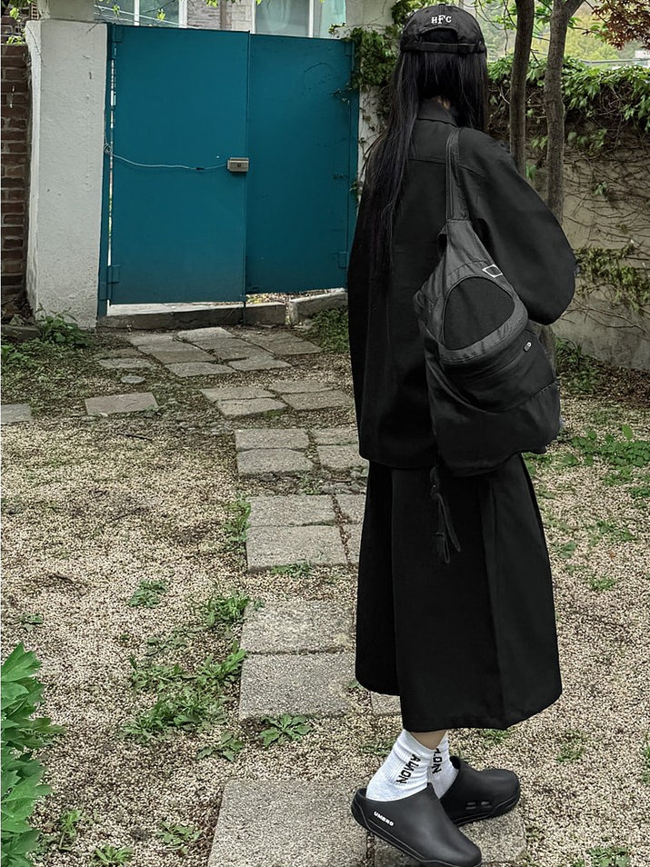 涼感 亞麻 輕正裝 五分袖 西裝外套 / 2色【部分現貨】