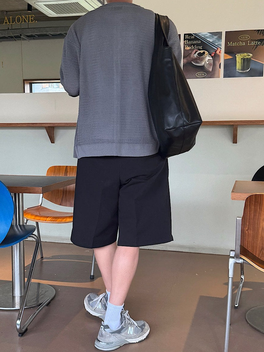 簡約 網眼 透氣 亨利領 開襟衫 外套 / 4色【部分現貨】