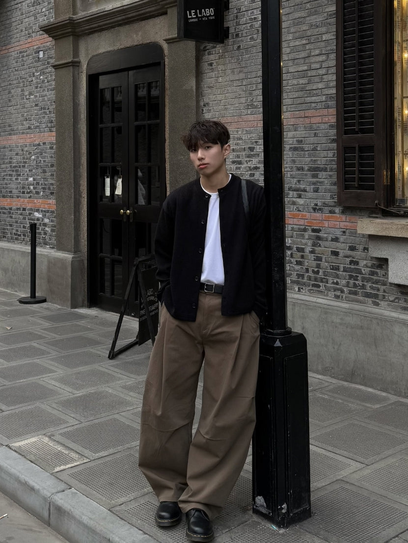 基本款 簡約 圓領 針織 開襟衫 / 10色【部分現貨】