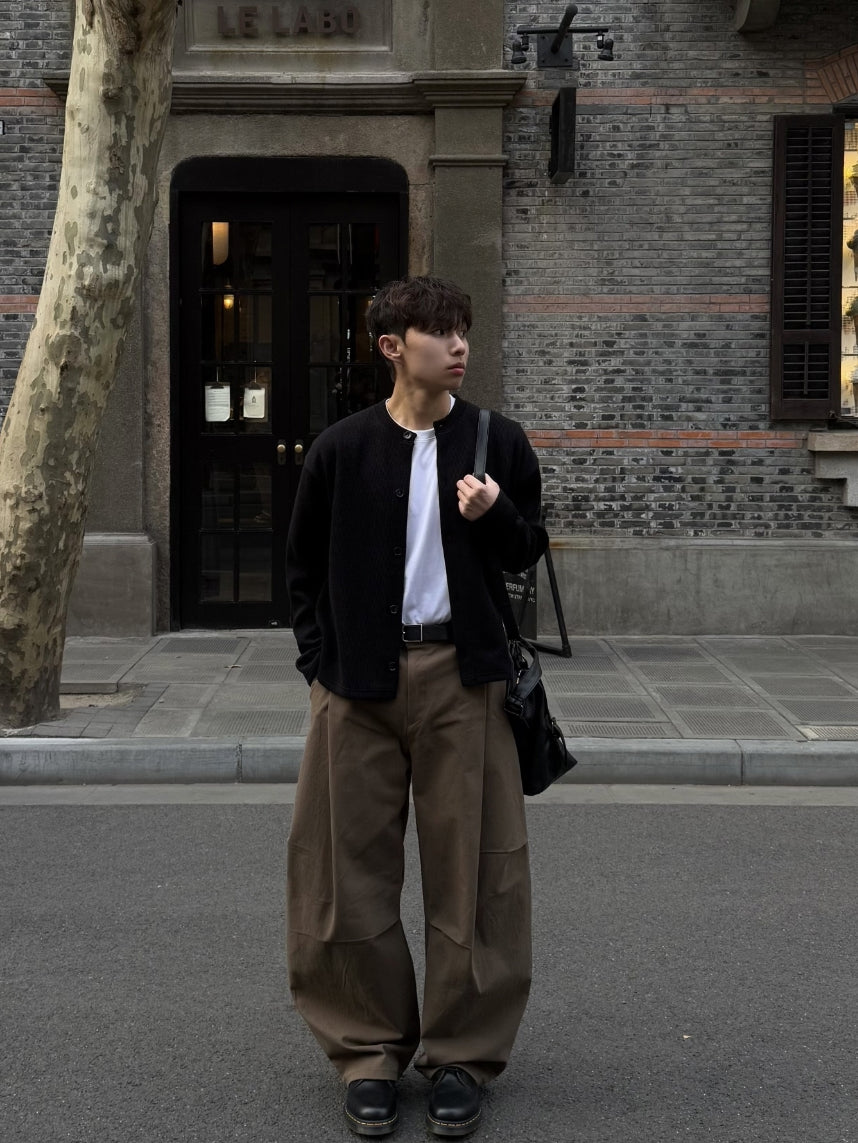 基本款 簡約 圓領 針織 開襟衫 / 10色【部分現貨】