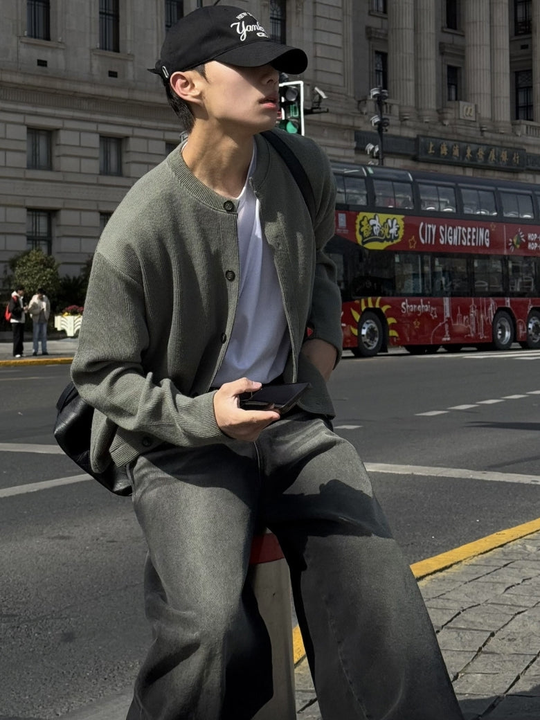 基本款 簡約 圓領 針織 開襟衫 / 10色【部分現貨】