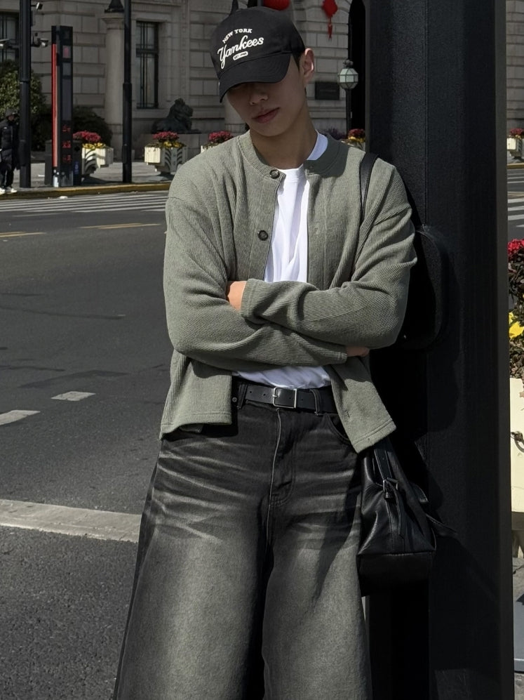 基本款 簡約 圓領 針織 開襟衫 / 10色【部分現貨】