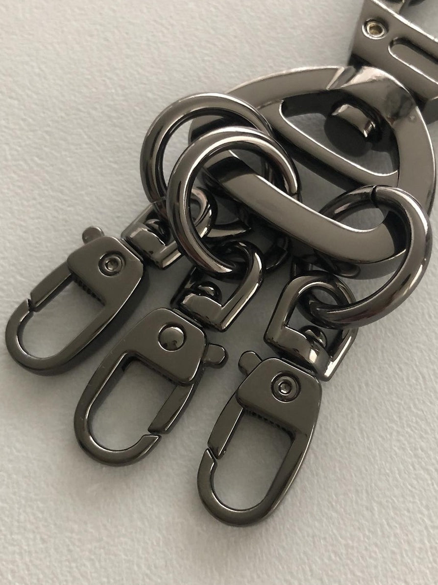 Metal Multi-Buckle Keychain / 2色