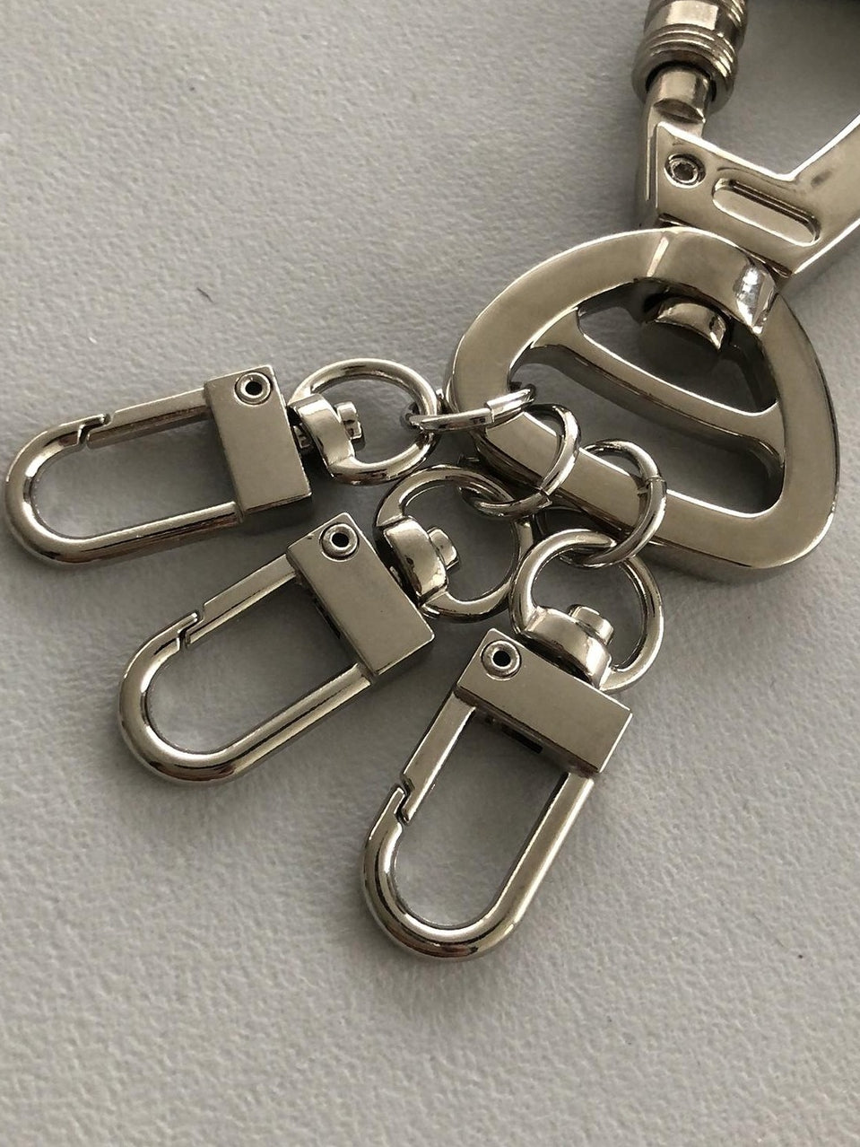 Metal Multi-Buckle Keychain / 2色