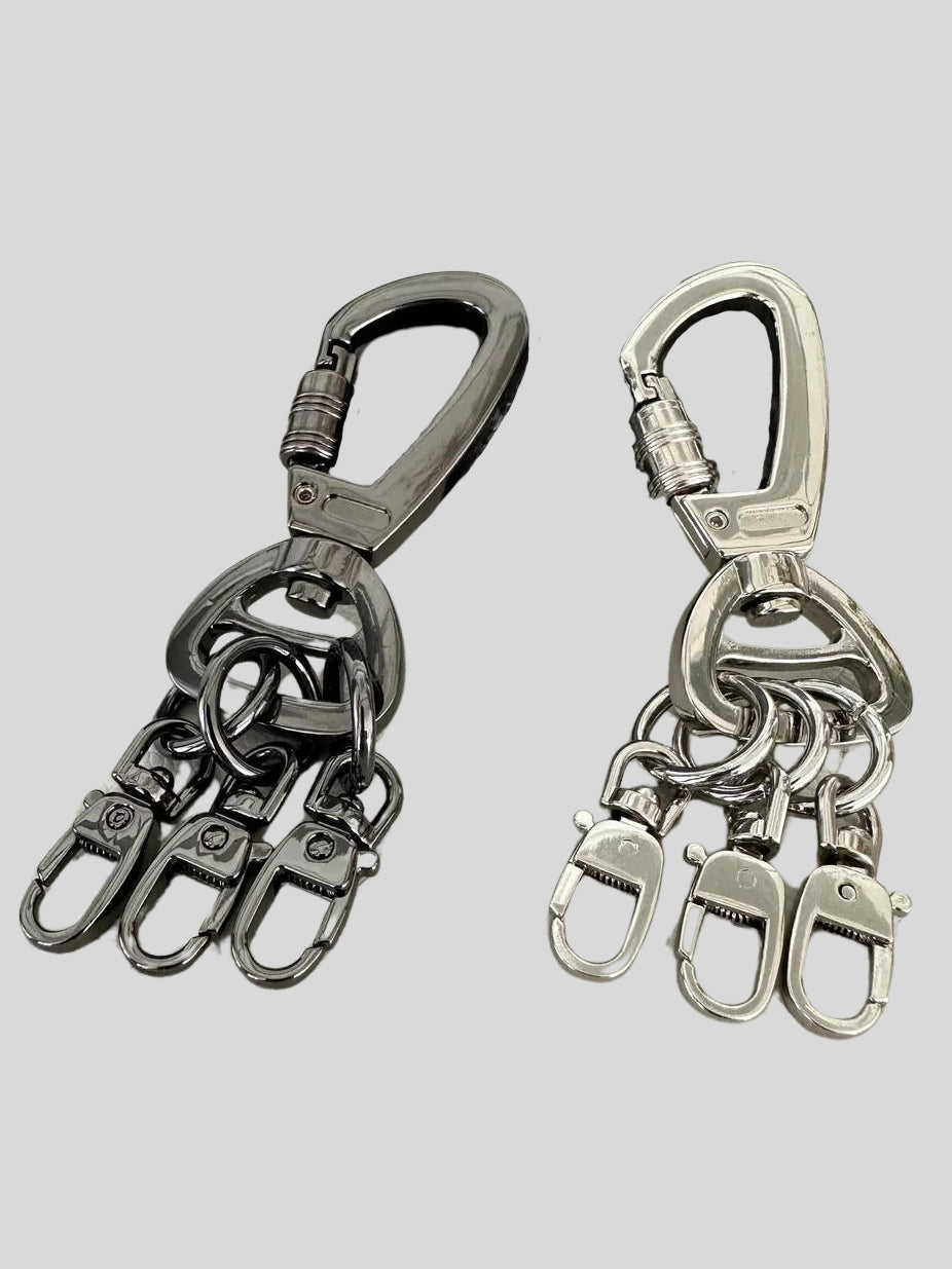 Metal Multi-Buckle Keychain / 2色