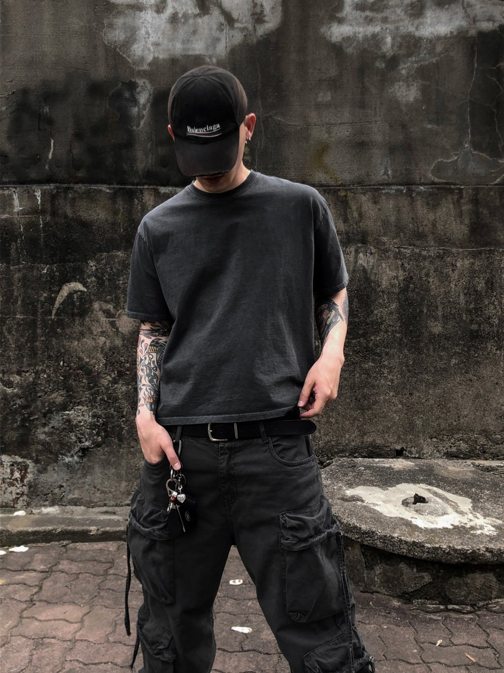 水洗 Boxy 寬短 簡約 俐落 短袖 上衣 / 3色 - WHATEVER STUDIO