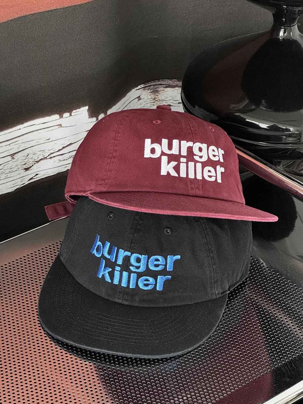 街頭 Buger Killer 字母刺繡 棒球帽 / 2色 - WHATEVER STUDIO