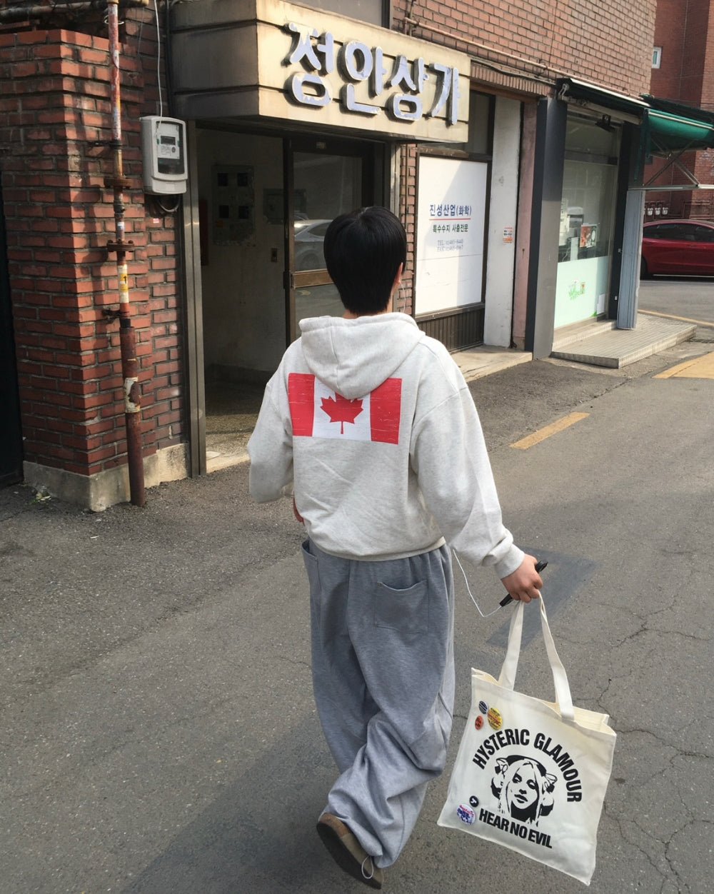 街頭 CANADA 加拿大印花 雙拉鍊 連帽 外套 - WHATEVER