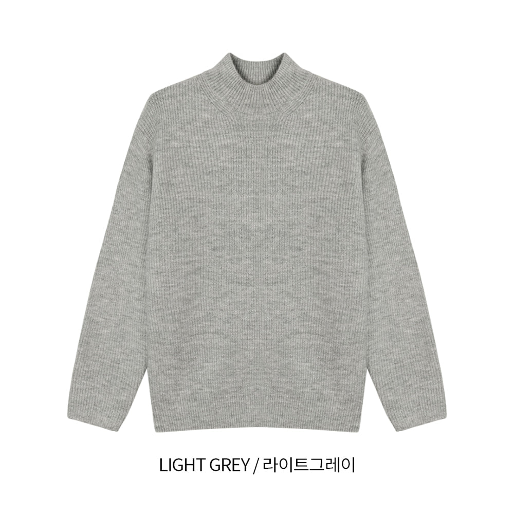 Cashmere 仿羊絨 小高領 針織上衣 / 9色 - WHATEVER