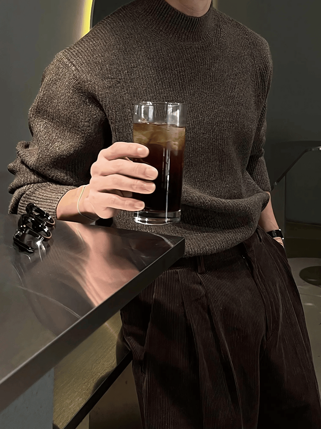 Cashmere 仿羊絨 小高領 針織上衣 / 9色 - WHATEVER