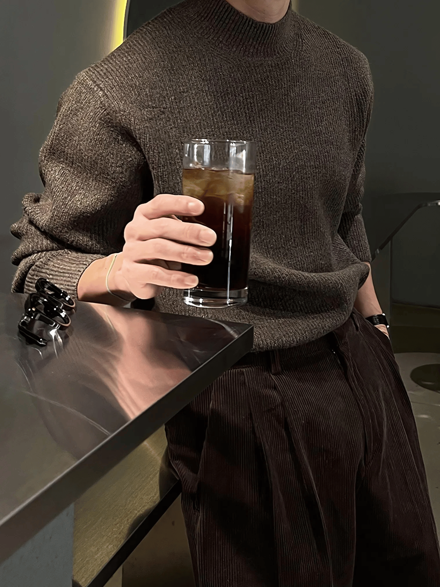 Cashmere 仿羊絨 小高領 針織上衣 / 9色 - WHATEVER