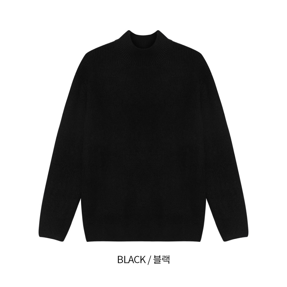 Cashmere 仿羊絨 小高領 針織上衣 / 9色 - WHATEVER