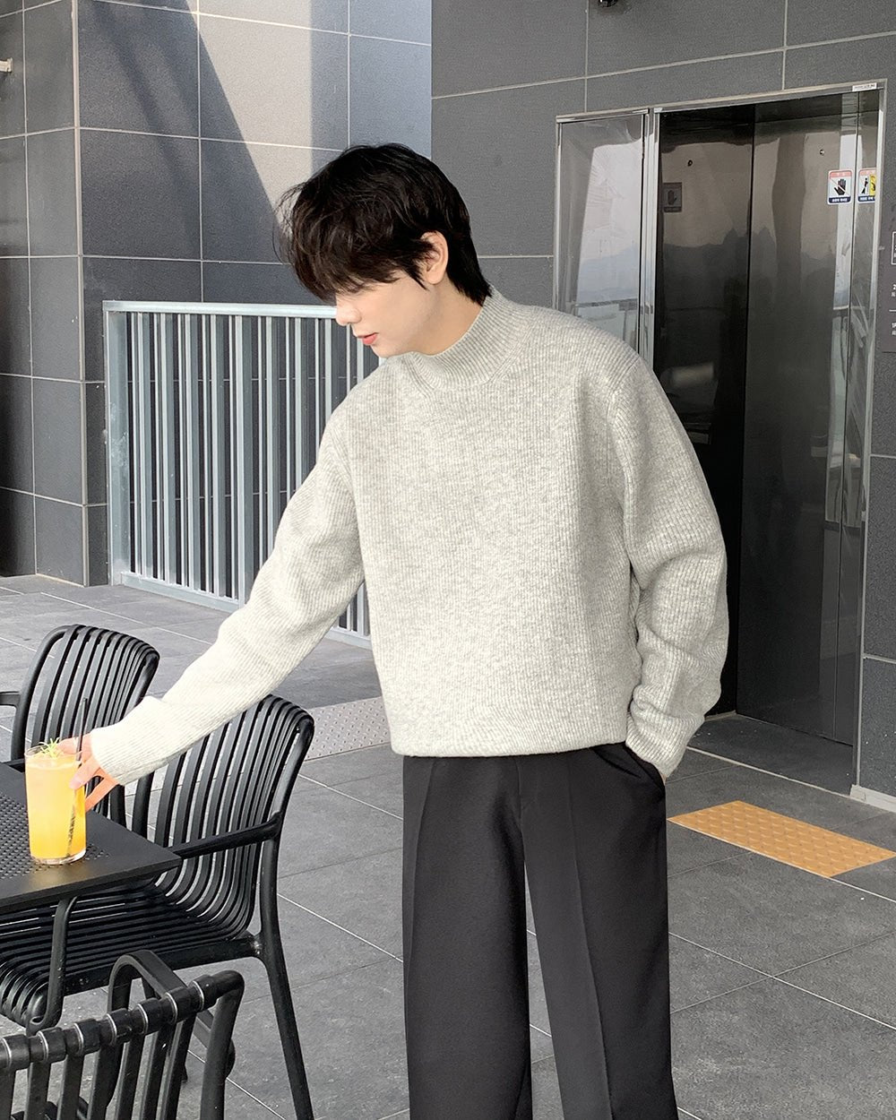 Cashmere 仿羊絨 小高領 針織上衣 / 9色 - WHATEVER