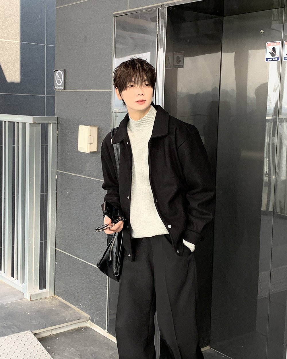 Cashmere 仿羊絨 小高領 針織上衣 / 9色 - WHATEVER