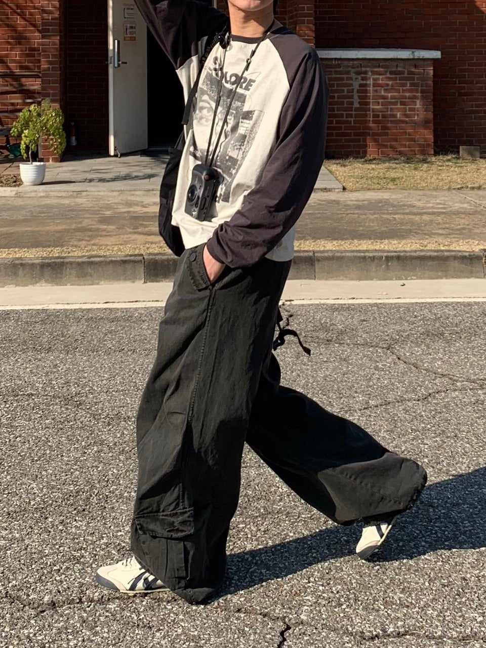 Explore 插肩袖 拼色 長袖上衣 / 3色 - WHATEVER STUDIO