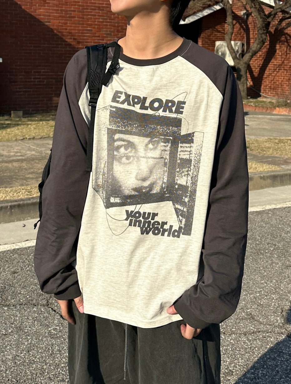 Explore 插肩袖 拼色 長袖上衣 / 3色 - WHATEVER STUDIO