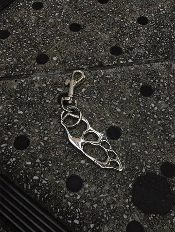 Hollow Skeleton Metal Keychain - WHATEVER