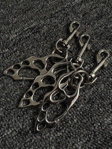 Hollow Skeleton Metal Keychain - WHATEVER