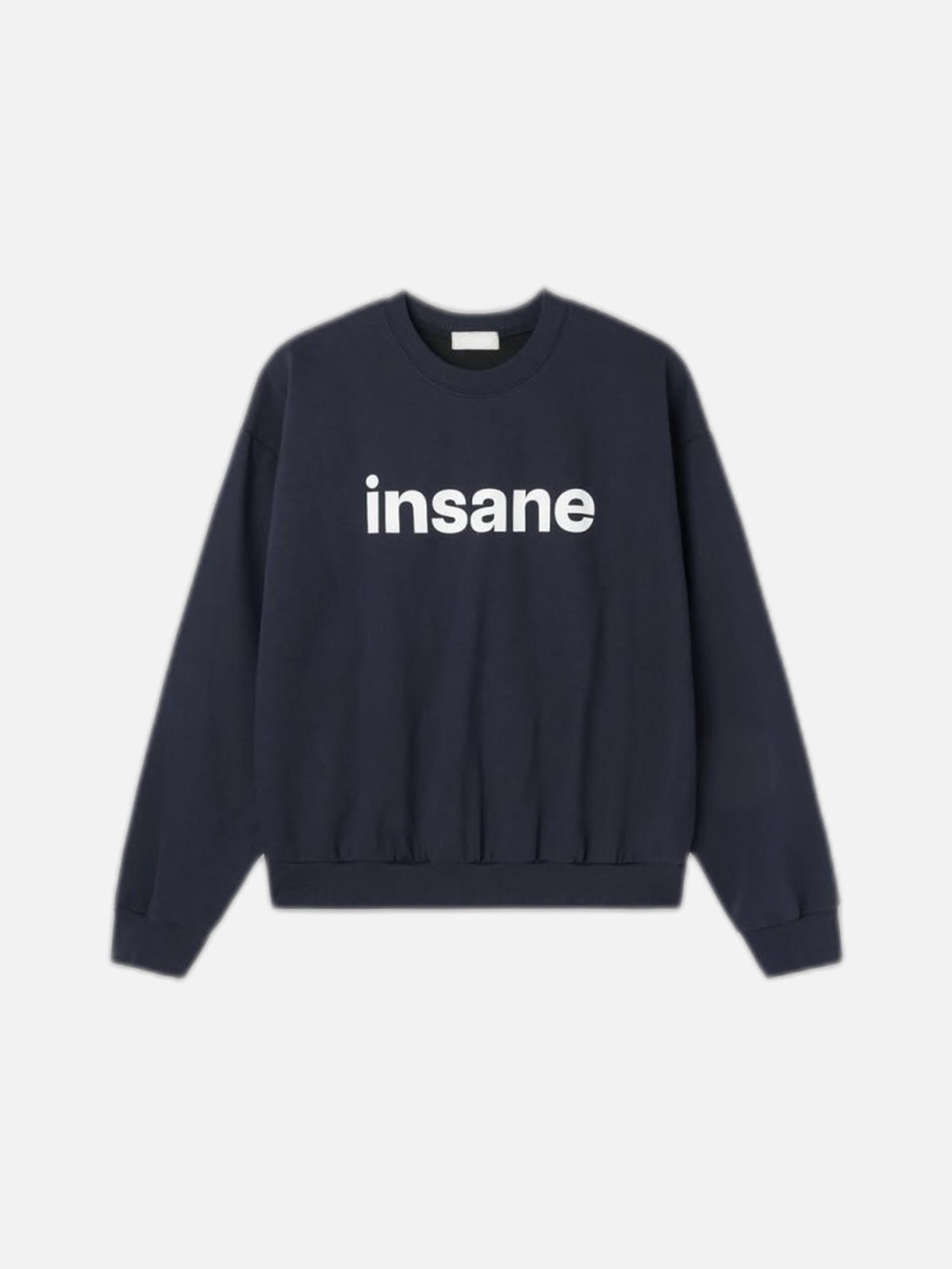 insane 印花 落肩 短版 大學T / 3色 - WHATEVER STUDIO