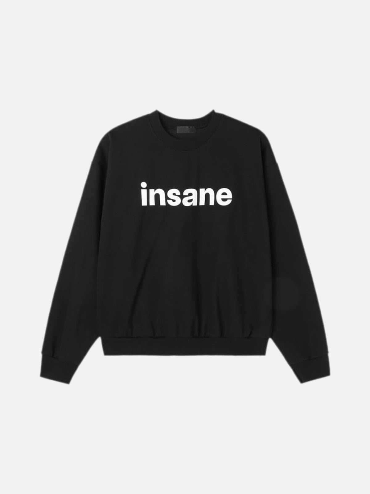 insane 印花 落肩 短版 大學T / 3色 - WHATEVER STUDIO