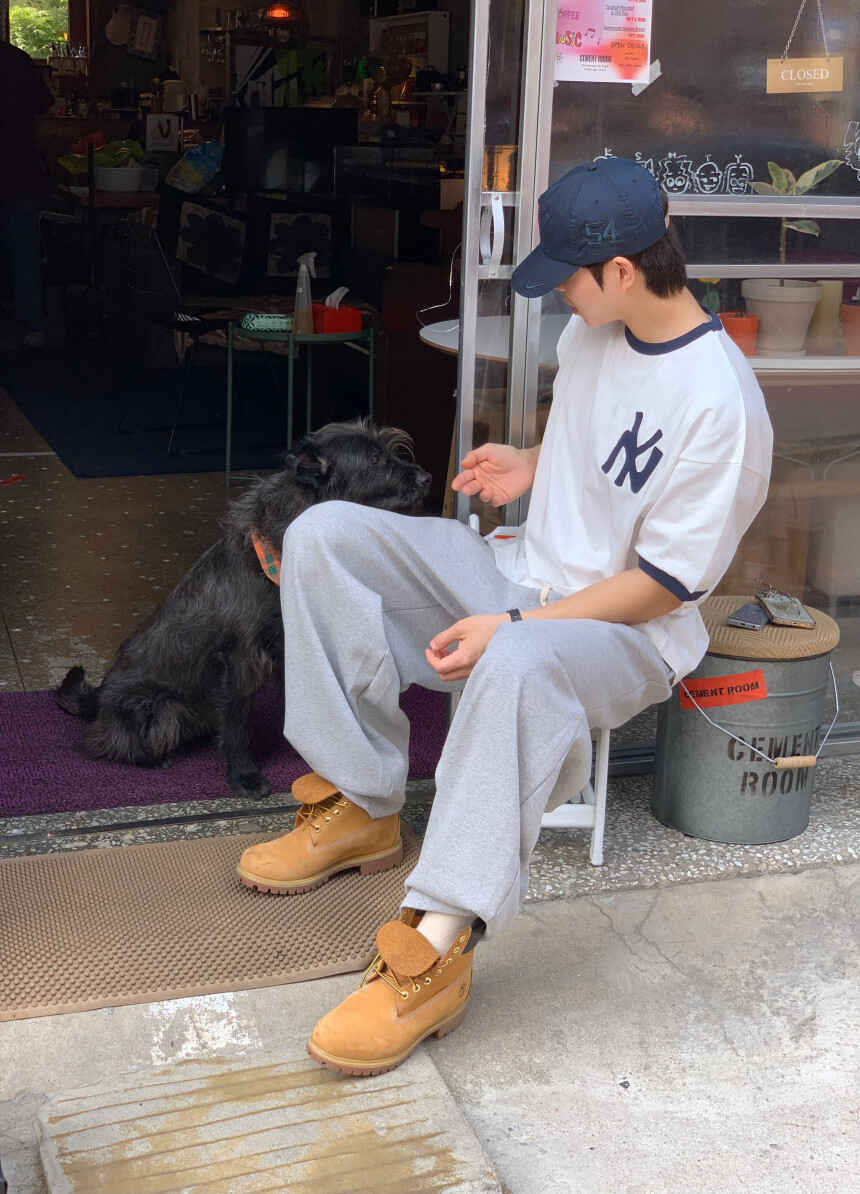 復古 刺繡 短版 NY Ringer 短袖 T恤 / 3色 - WHATEVER