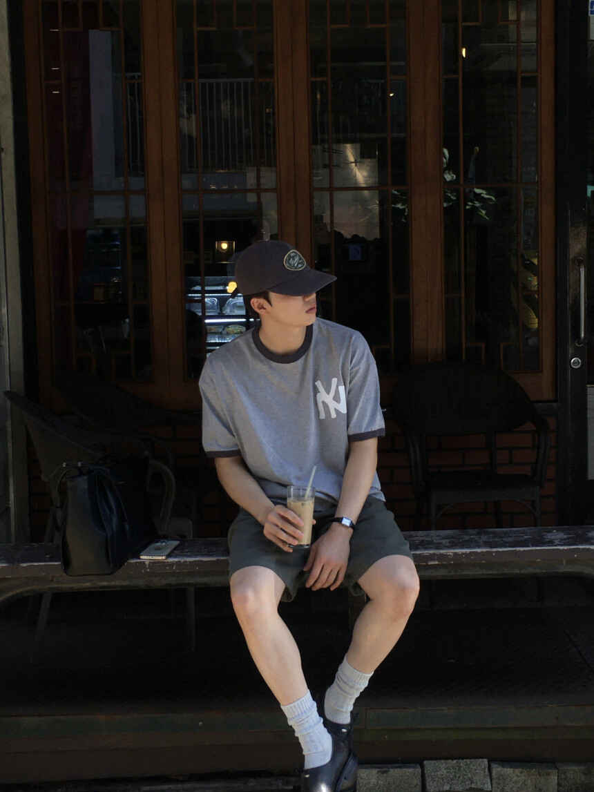 復古 刺繡 短版 NY Ringer 短袖 T恤 / 3色 - WHATEVER STUDIO