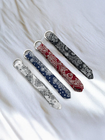 Paisley Strap D - Ring Keyring / 4色 - WHATEVER