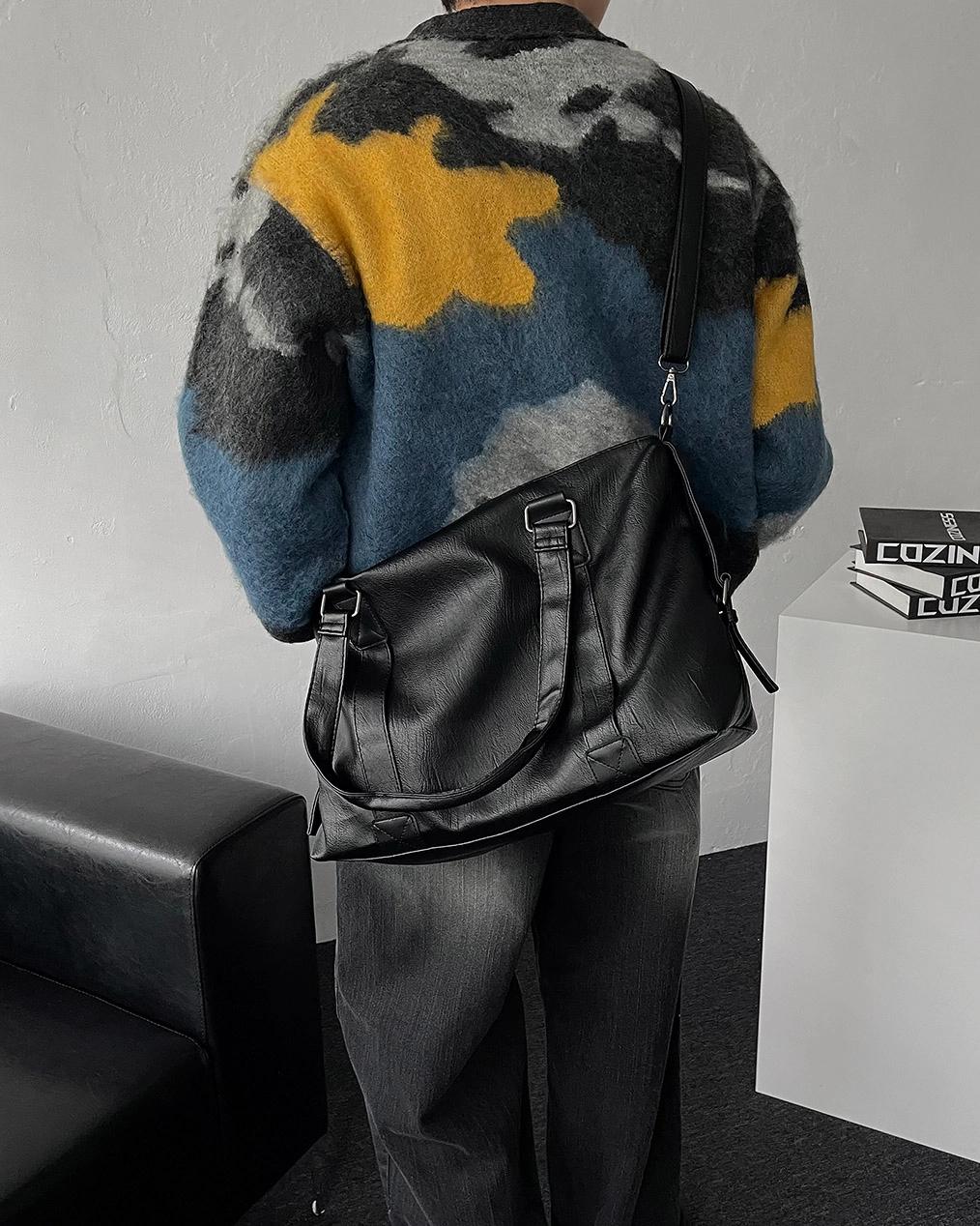 波士頓 皮革 通勤 約會 手提包 單肩包 斜背包 - WHATEVER