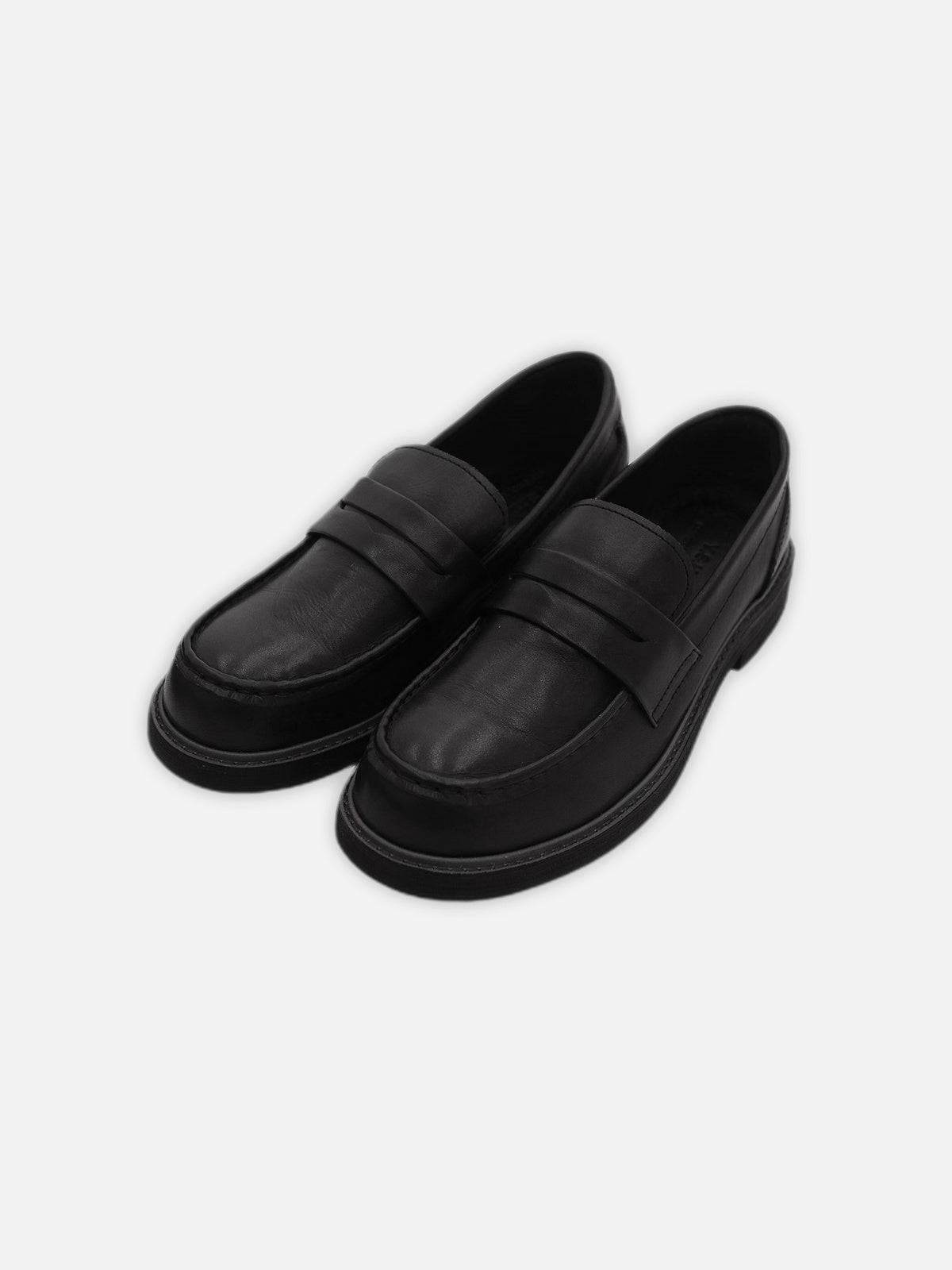 Retro Luxe Leather Loafers / 2色 - WHATEVER STUDIO