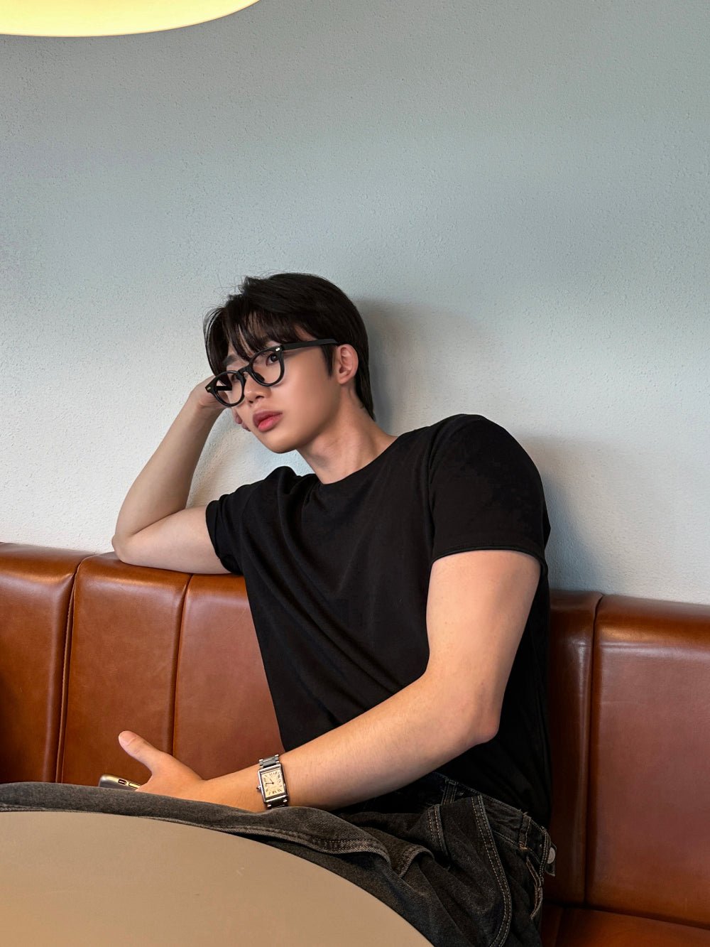 涼感 羅紋 合身 針織 短T / 10色 - WHATEVER STUDIO