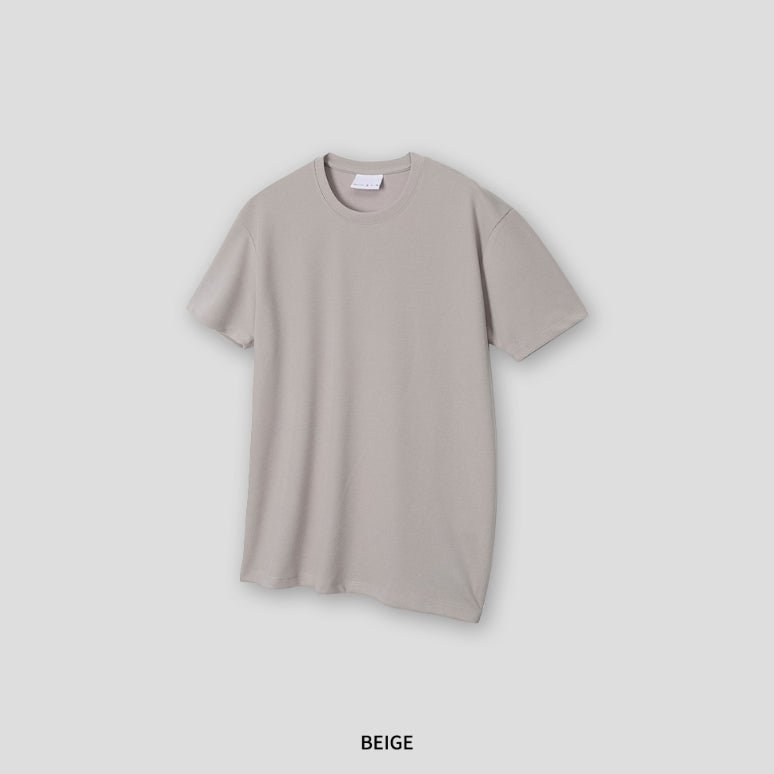 涼感 羅紋 合身 針織 短T / 10色 - WHATEVER STUDIO