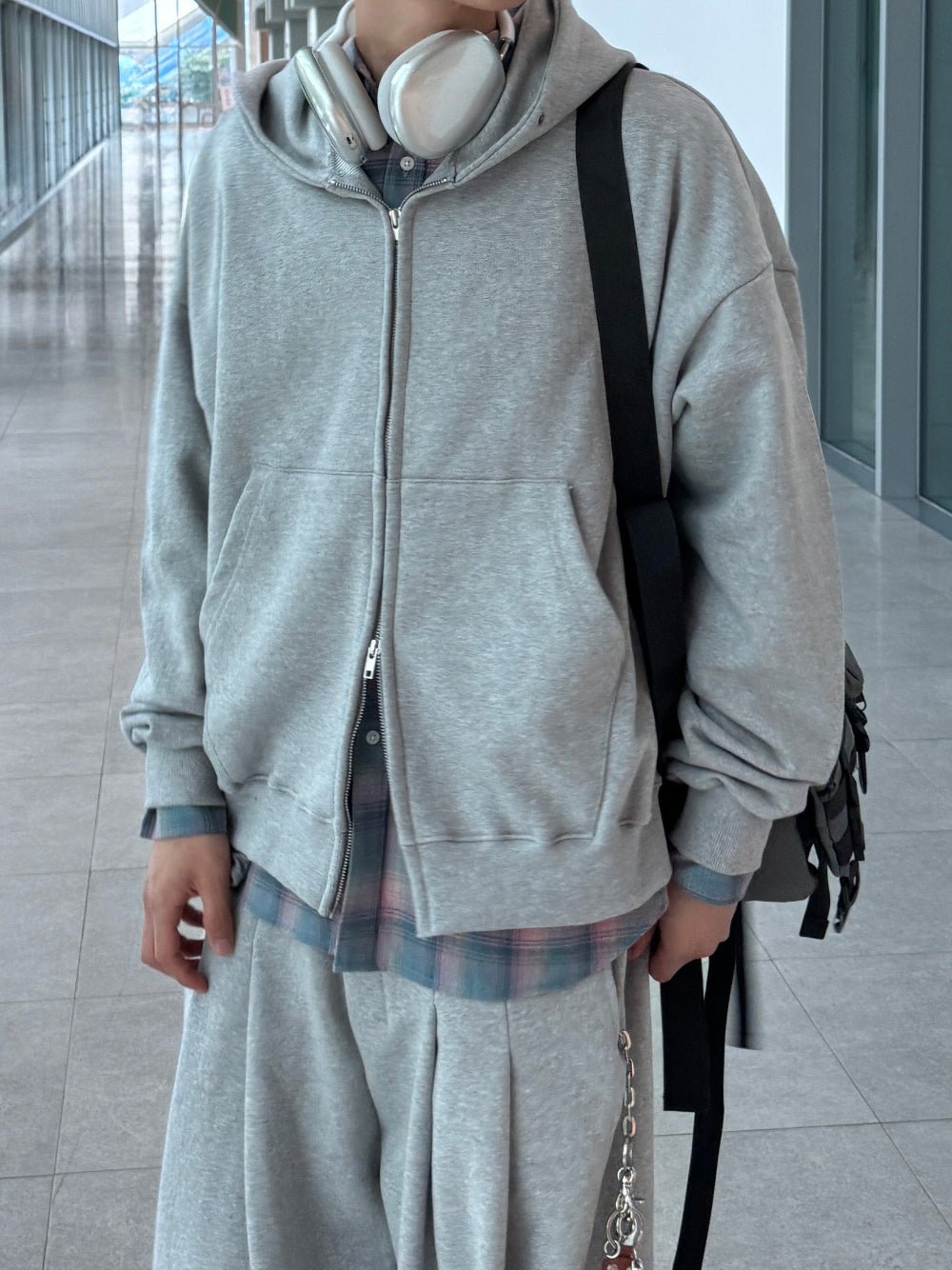 【可拆買】TXT崔然竣同款 慵懶 雙拉鍊 套裝 / 5色 - WHATEVER