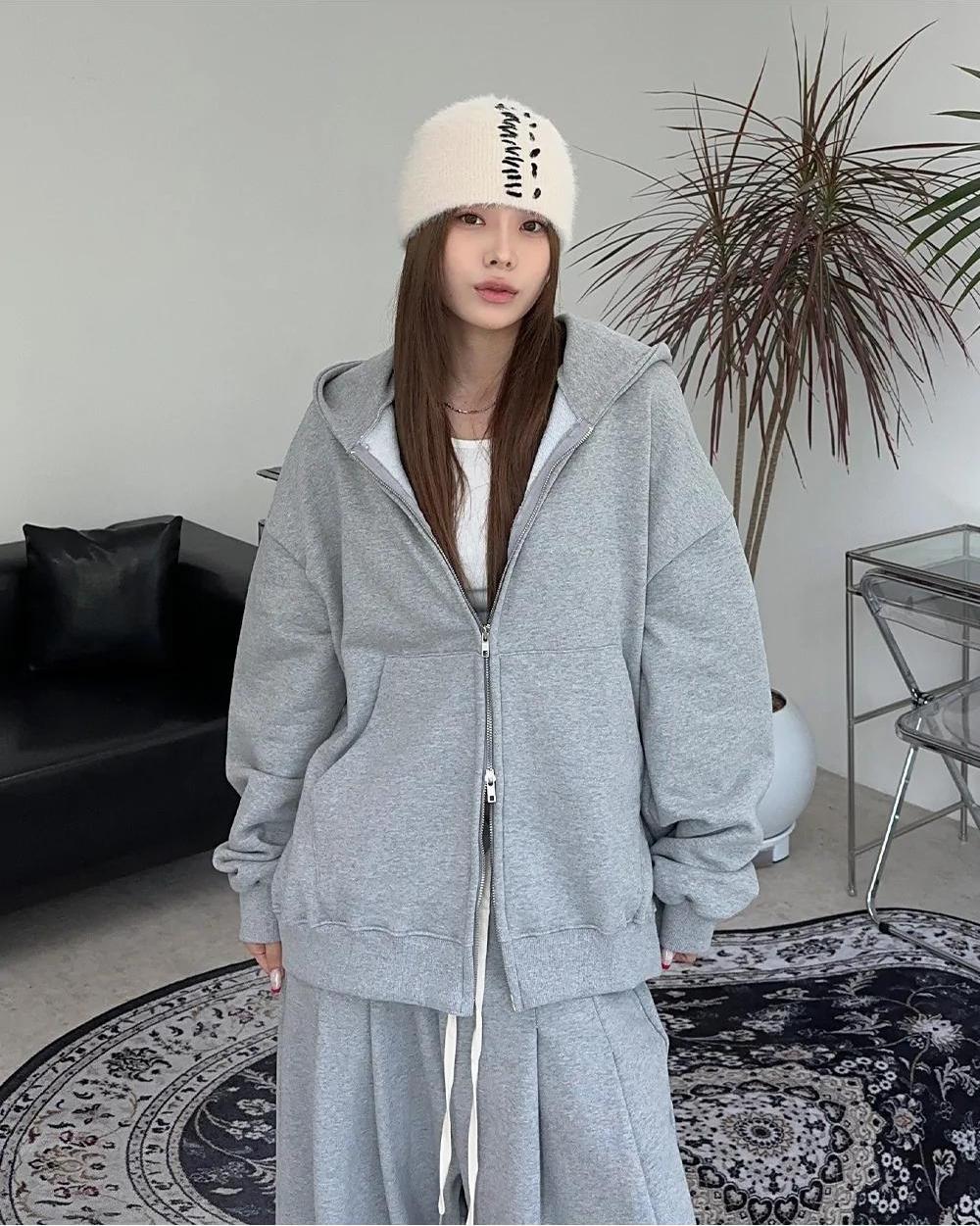 【可拆買】TXT崔然竣同款 慵懶 雙拉鍊 套裝 / 5色 - WHATEVER