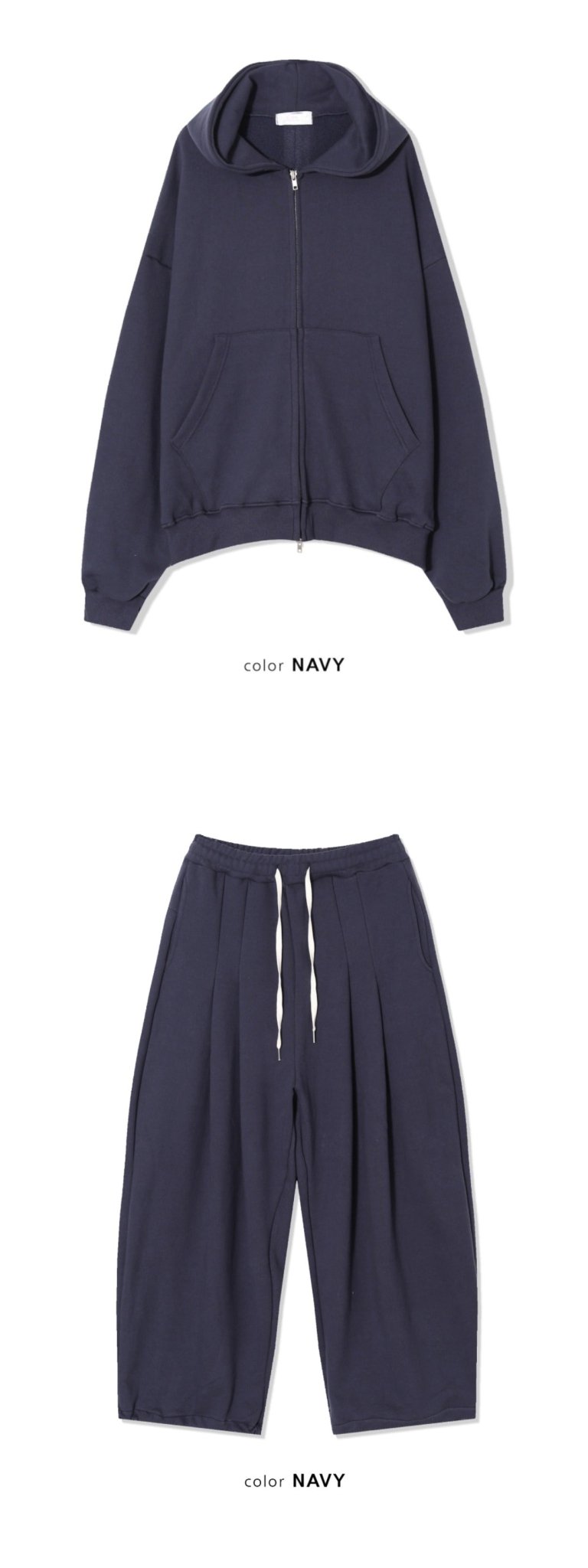 【可拆買】TXT崔然竣同款 慵懶 雙拉鍊 套裝 / 5色 - WHATEVER