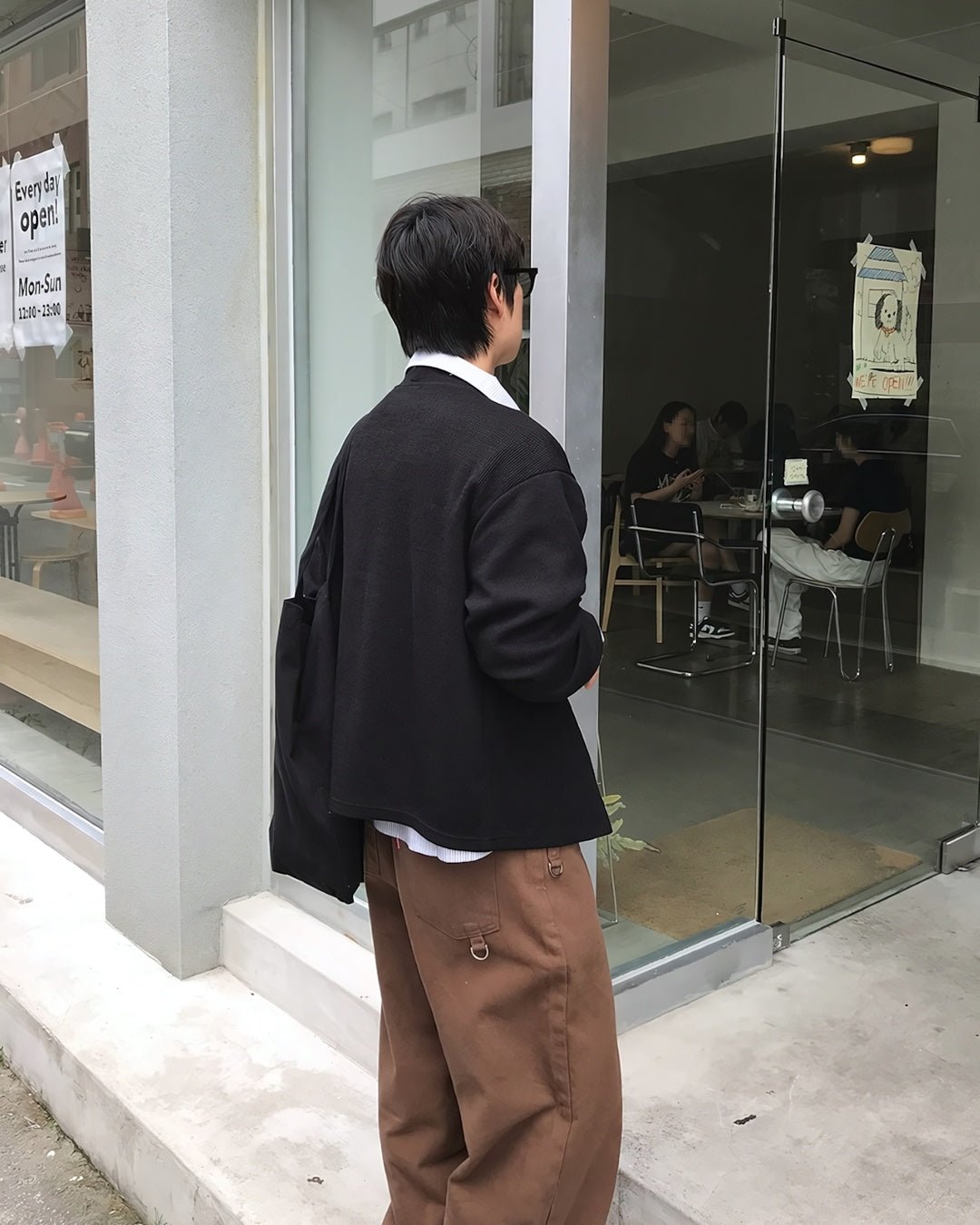 簡約 V領 短版 針織 開襟衫 / 11色 - WHATEVER